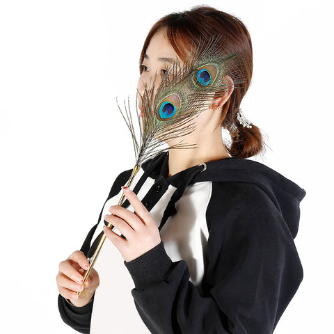 BDStyle BDSM Peacock Feather Tickler Sensory Toy - Ticklers