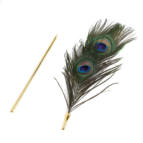 BDStyle BDSM Peacock Feather Tickler Sensory Toy - Ticklers