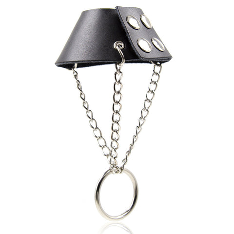 Temptations Direct Leather Parachute Ball Stretcher - Ball and Cock Toys
