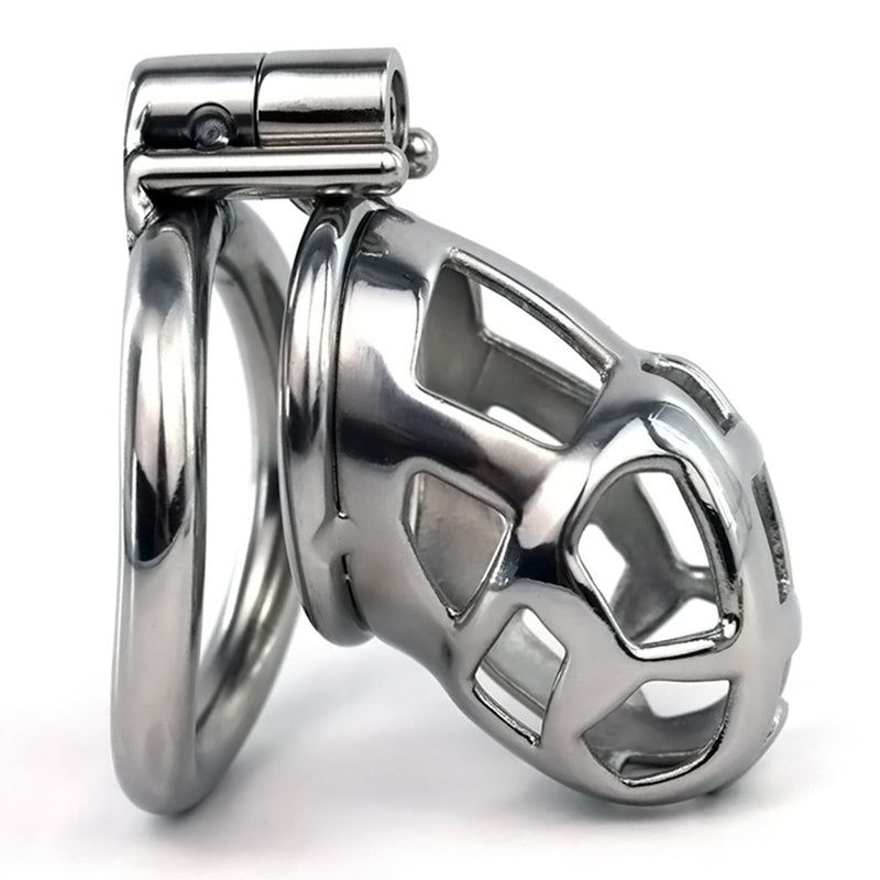 BDStyle Hex Screw Metal Cobra Chastity Device - Male Chastity