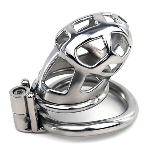 BDStyle Hex Screw Metal Cobra Chastity Device - Male Chastity