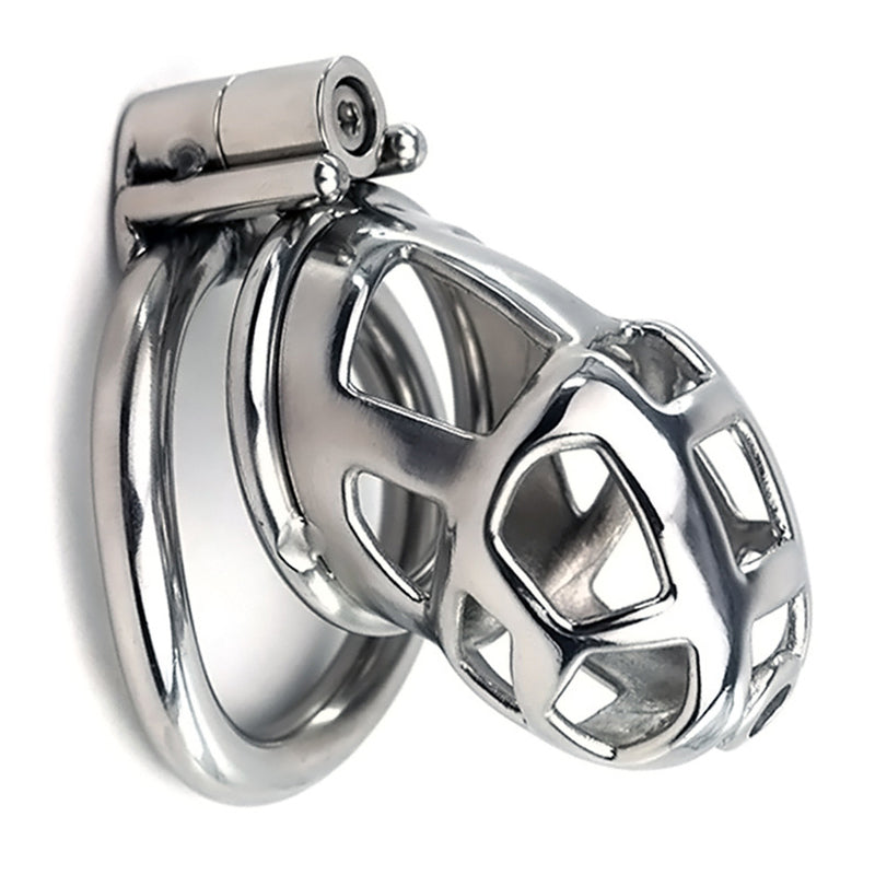 BDStyle Hex Screw Metal Cobra Chastity Device - Male Chastity