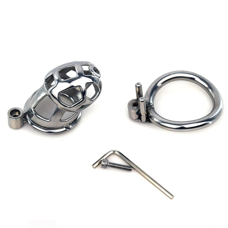 BDStyle Hex Screw Metal Cobra Chastity Device - Male Chastity