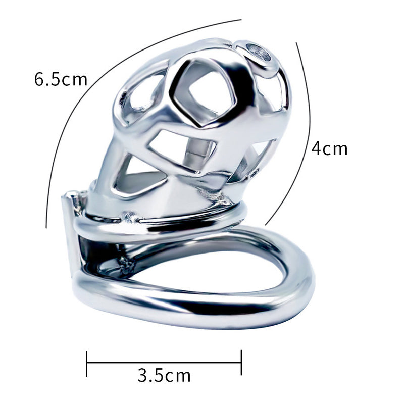 BDStyle Hex Screw Metal Cobra Chastity Device - Male Chastity