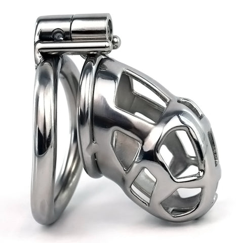 BDStyle Hex Screw Metal Cobra Chastity Device - Male Chastity