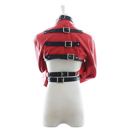 BDStyle Bolero Straitjacket for Bondage Play - Red - Her Fetish