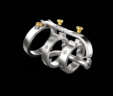 BDStyle Mechanical Chastity Cage with Tamper Proof Lock - Male Chastity