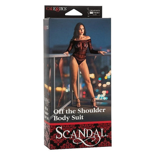 Scandal Off the Shoulder Body Suit by California Exotics - Hosiery