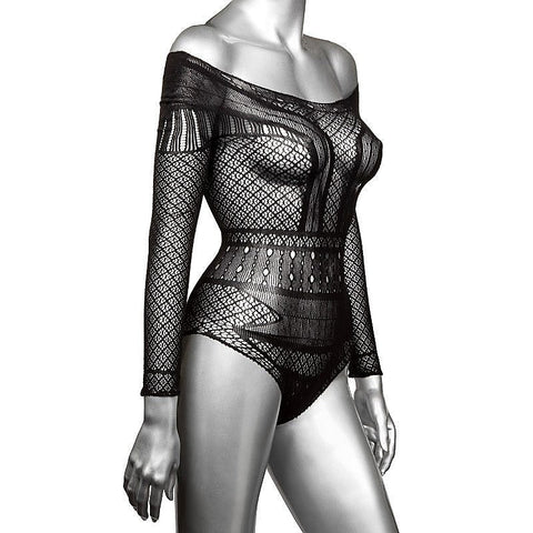 Scandal Plus Size Off the Shoulder Body Suit - Hosiery