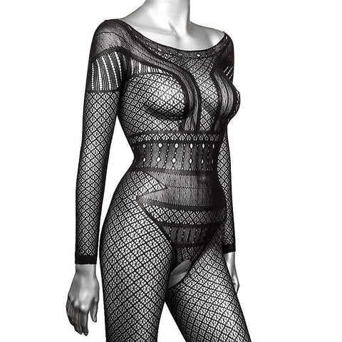Scandal Plus Size Full Length Lace Body Suit - Hosiery