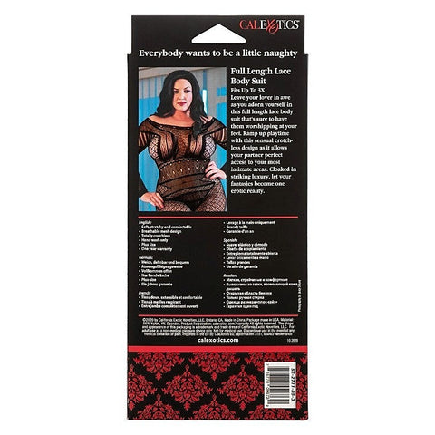 Scandal Plus Size Full Length Lace Body Suit - Hosiery