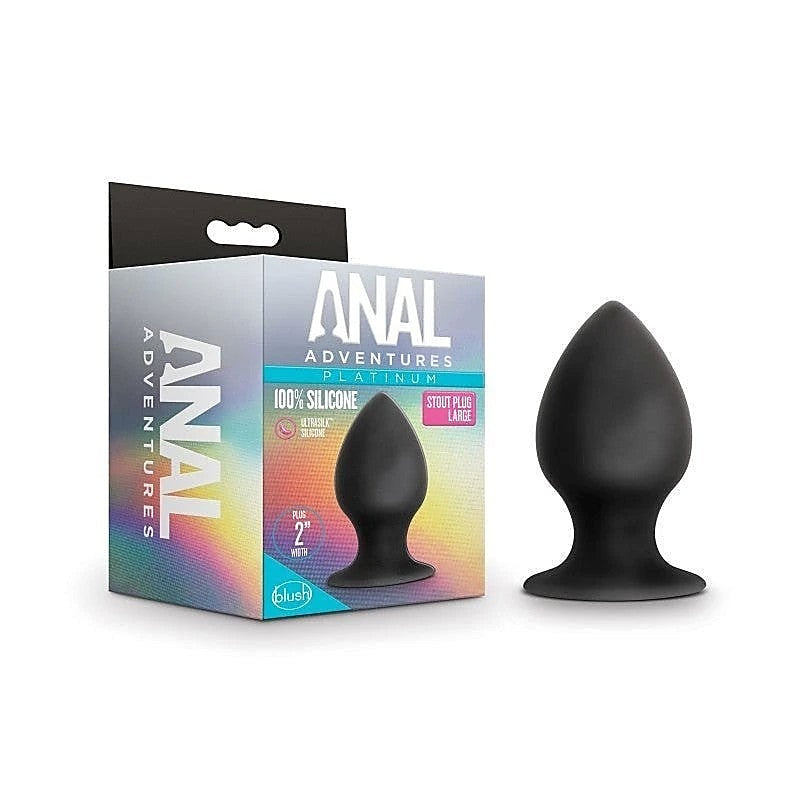 Anal Adventures Platinum Anal Stout Plug by Blush Novelties - Butt Plugs