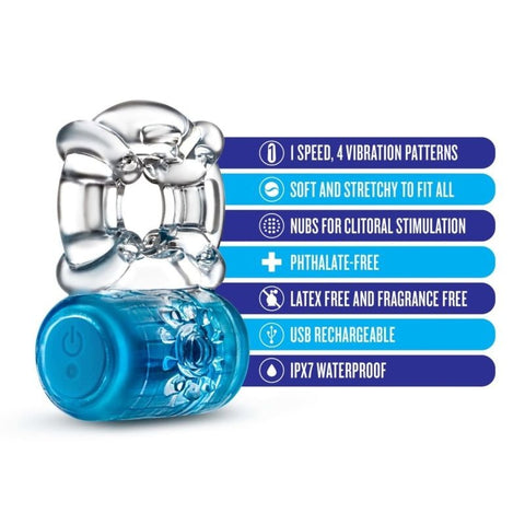 Play with Me Pleaser Rechargeable C Ring - Vibrating Cock Rings