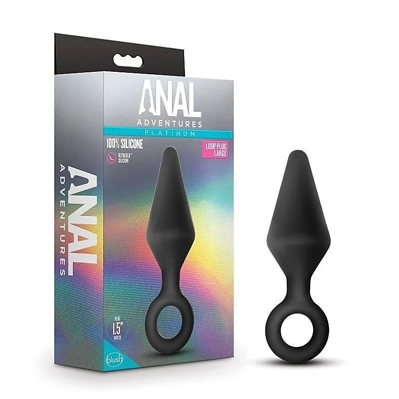 Blush Novelties Anal Adventures Platinum Pleasure Loop Plug Safety Loop - Butt Plugs