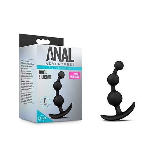 Anal Adventures Platinum Small Anal Beads by Blush Novelties - Anal Beads and Balls
