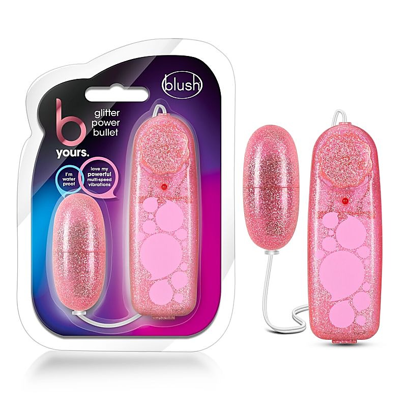 B Yours Glitter Power Bullet by Blush Novelties - Bullet Vibrators
