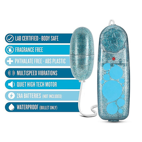 B Yours Glitter Power Bullet by Blush Novelties - Bullet Vibrators