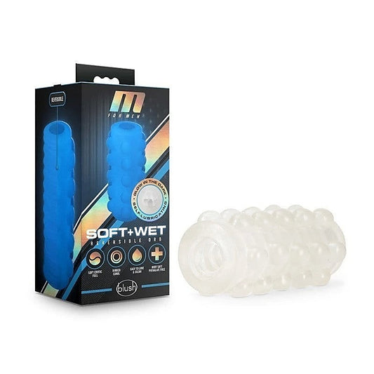 M & Wet Reversible Orb Glow In Dark Stroker Sleeve - Masturbators and Strokers