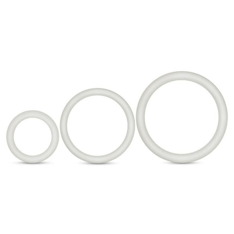 Performance Silicone Cock Ring Set by Blush Novelties - Cock Ring Sets