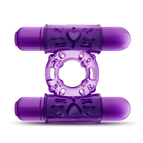Play With Me Double Play Dual Vibrating Cock Ring - Vibrating Cock Rings