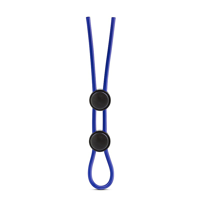 Stay Hard Silicone Double Loop Cock Ring Black - Stretchy Cock Rings