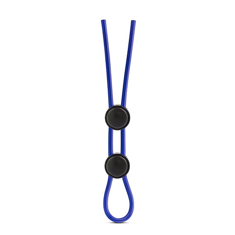 Stay Hard Silicone Double Loop Cock Ring Black - Stretchy Cock Rings