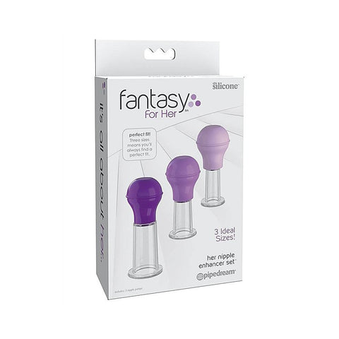 Fantasy For Her Women's Nipple Enhancer Set - Nipple and Clit Clamps