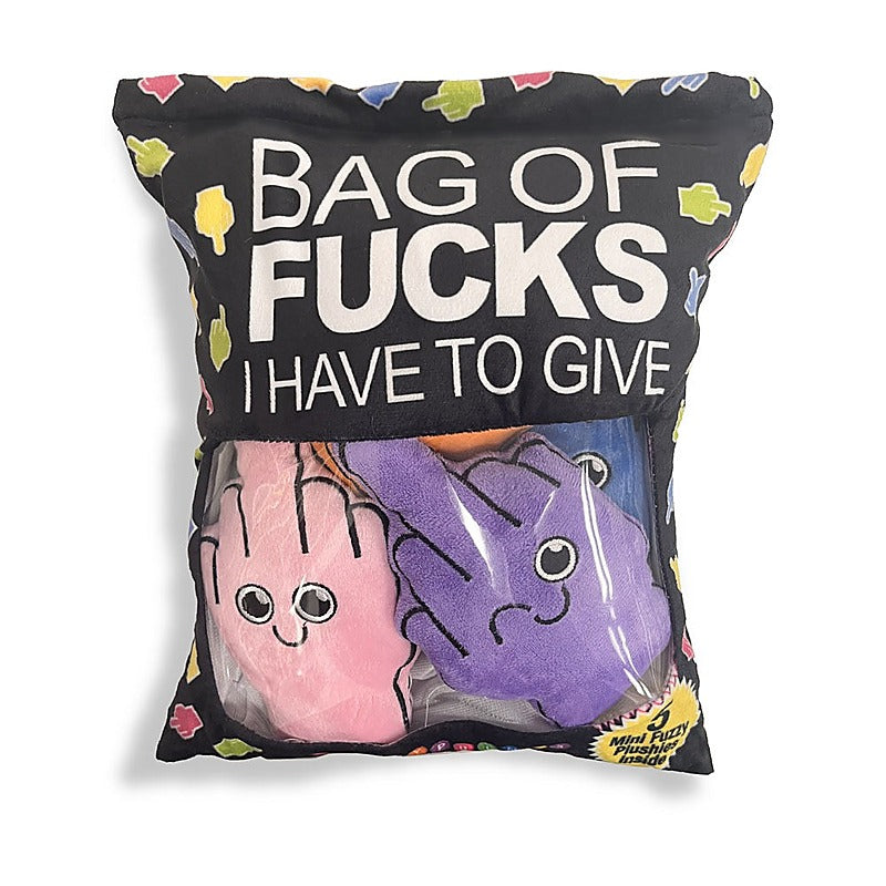 Bag of Fucks I Have to Give Plushy Pillow by Little Genie - Party Gifts and Novelties