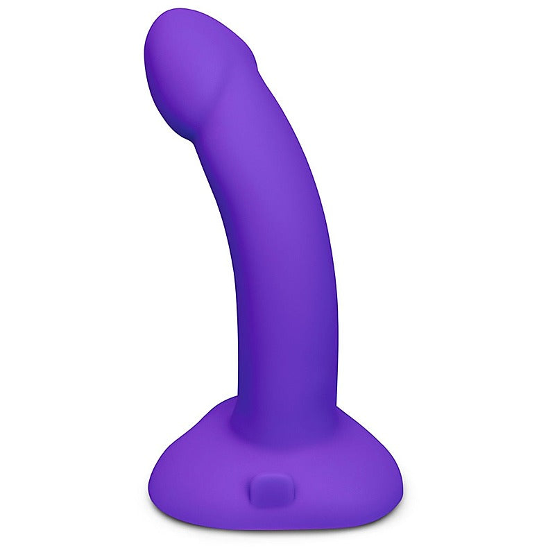 Vibrating Curved Silicone Dildo Strap-On Kit by B-Vibe - Strap On Sextoys