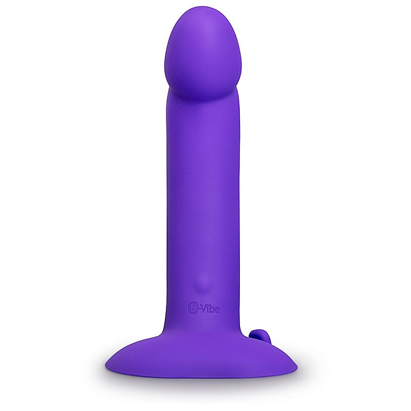 Vibrating Curved Silicone Dildo Strap-On Kit by B-Vibe - Strap On Sextoys