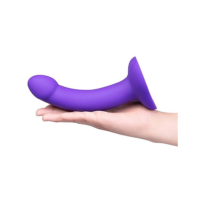 Vibrating Curved Silicone Dildo Strap-On Kit by B-Vibe - Strap On Sextoys