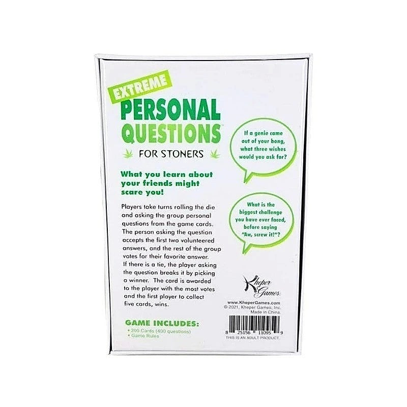 Extreme Personal Questions for Stoners by Kheper Games - Sex Games, Coupons and Tricks