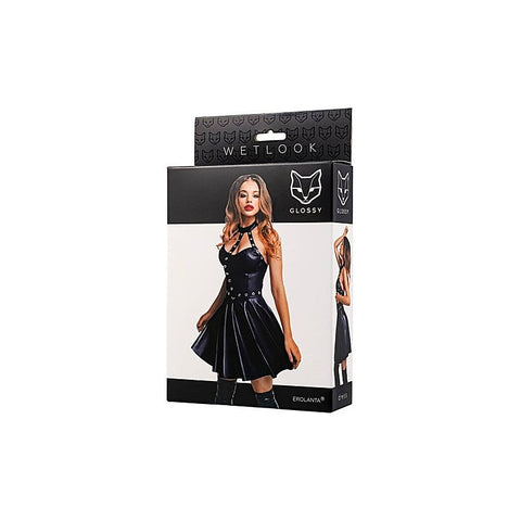 Glossy Marisa Sexy Noir Wetlook Dress by ToyFa - Her Fetish