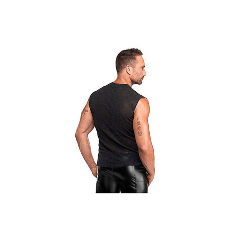 Onyx Skin Sleeveless Cut Tank by Noir Handmade - Mens Briefs And Boxers