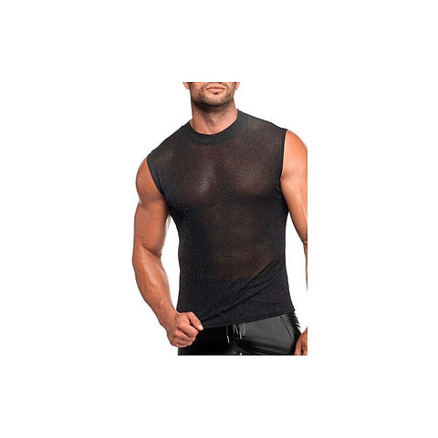 Onyx Skin Sleeveless Cut Tank by Noir Handmade - Mens Briefs And Boxers