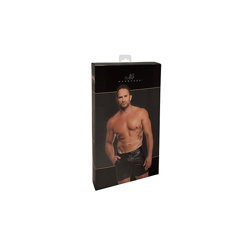 Rogue Mens Sexy Shorts Black by Noir Handmade - Mens Briefs And Boxers