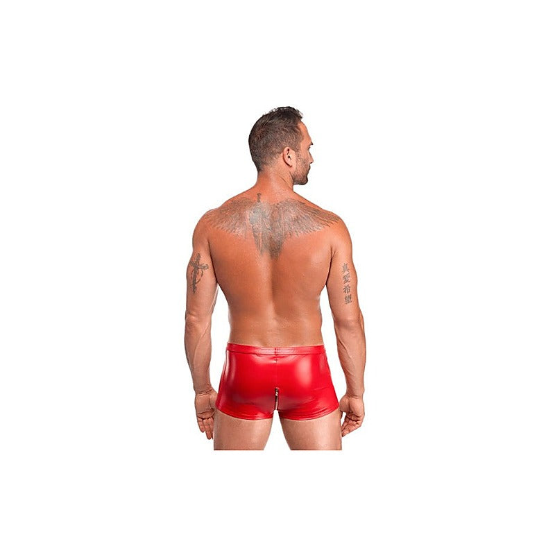 Premium Red Ignite Shorts by Noir Handmade - Mens Briefs And Boxers