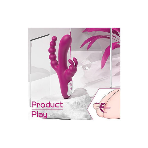 Joker Triple Ecstasy Couples Vibrator by S-Hande - Rabbit Vibrators