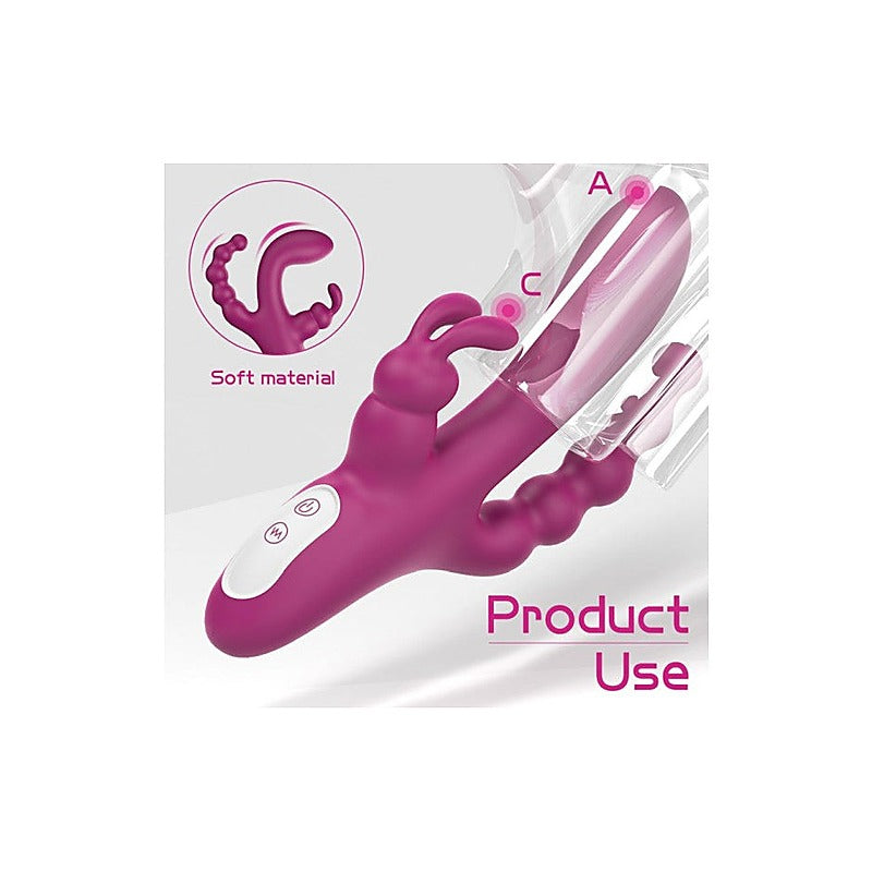 Joker Triple Ecstasy Couples Vibrator by S-Hande - Rabbit Vibrators