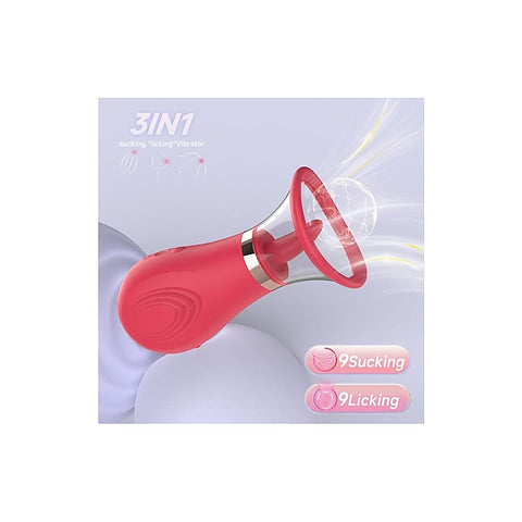 Sybil 3-in-1 Sucking Licking Tickling Stimulator by S-Hande - Clit Ticklers and Pulsators