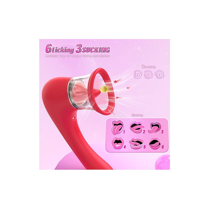 Trumpet 3-In-1 Sucking Licking Vibrating Stimulator - Clit Ticklers and Pulsators