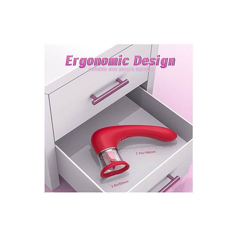 Trumpet 3-In-1 Sucking Licking Vibrating Stimulator - Clit Ticklers and Pulsators