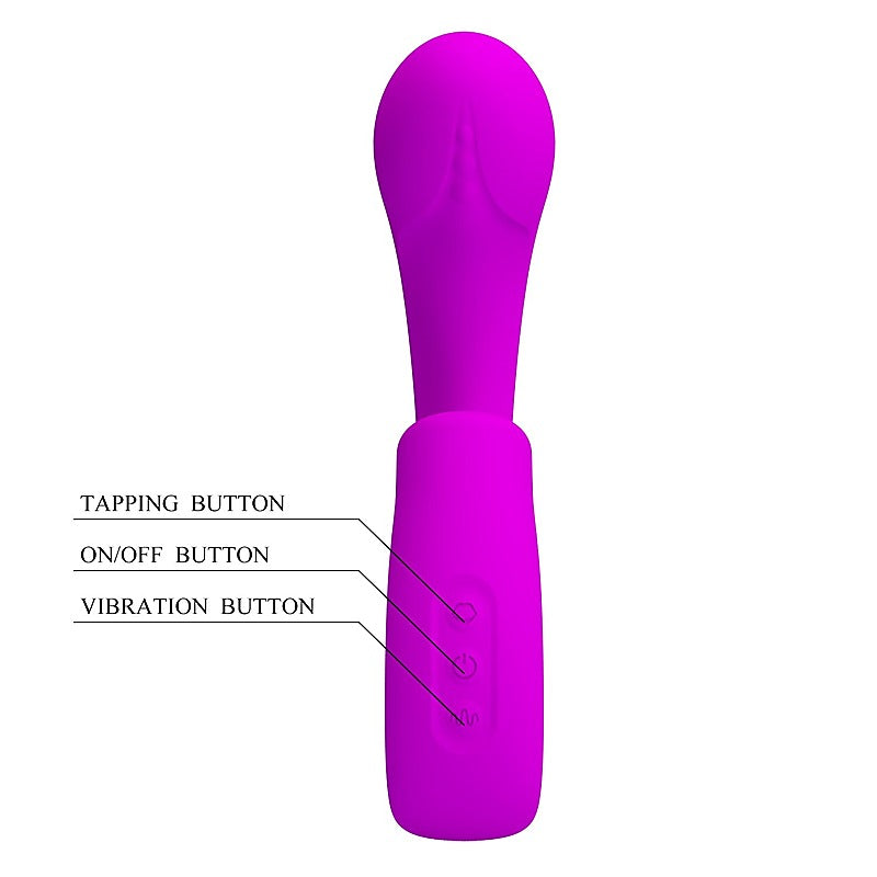 Sibel Rechargeable Tapping G Spot Vibrator by Baile - G-Spot Vibrators
