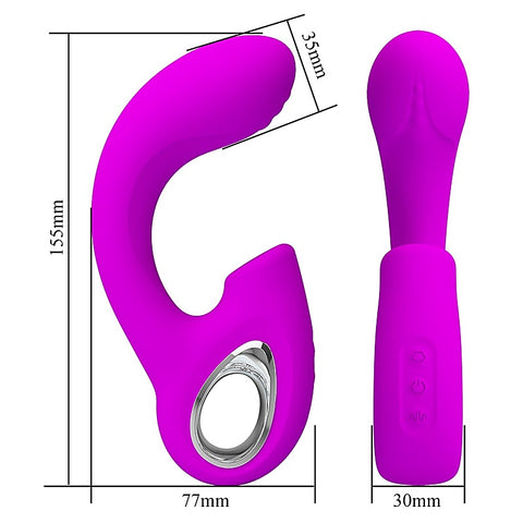 Sibel Rechargeable Tapping G Spot Vibrator by Baile - G-Spot Vibrators