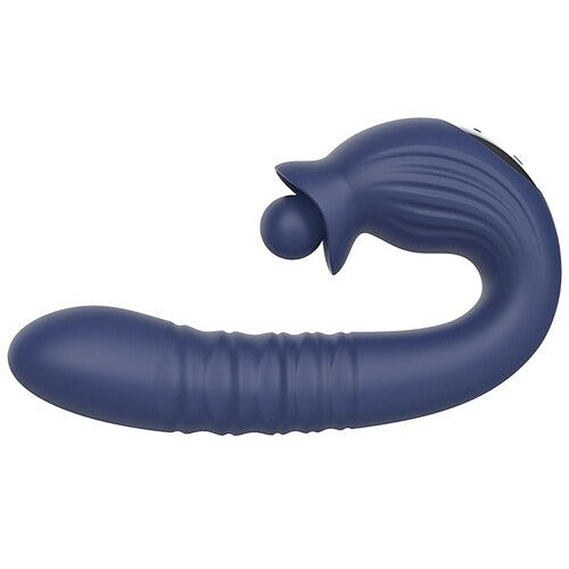 THE BIG BALLER Thrusting Rabbit Vibrator by Adam & Eve - Rabbit Vibrators
