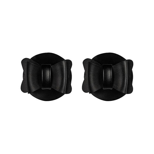 Bow Tie Reusable Vegan Leather Pasties by Sportsheets - Breast and Nipple Toys