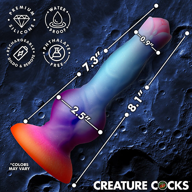 Creature Cocks Astro Cock Vibrating Dildo by XR Brands - Vibrating Dildos