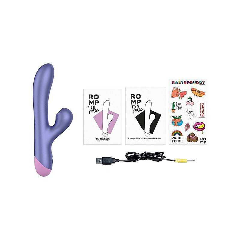 Romp Pulse Pleasure Air Pulse Rabbit Vibrator by Love Honey - Rabbit Vibrators