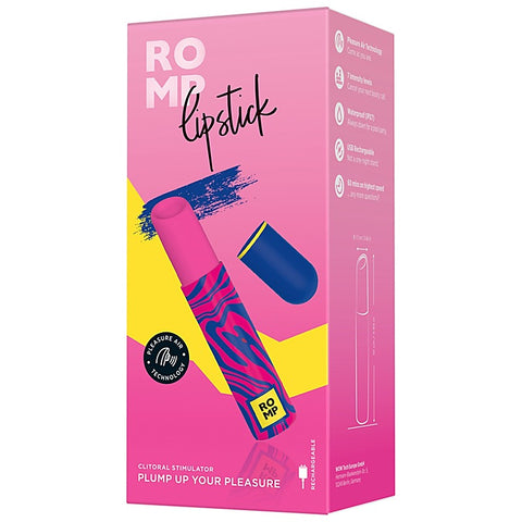 Romp Lipstick Pleasure Air Clitoral Vibrator by Love Honey - Clit Ticklers and Pulsators