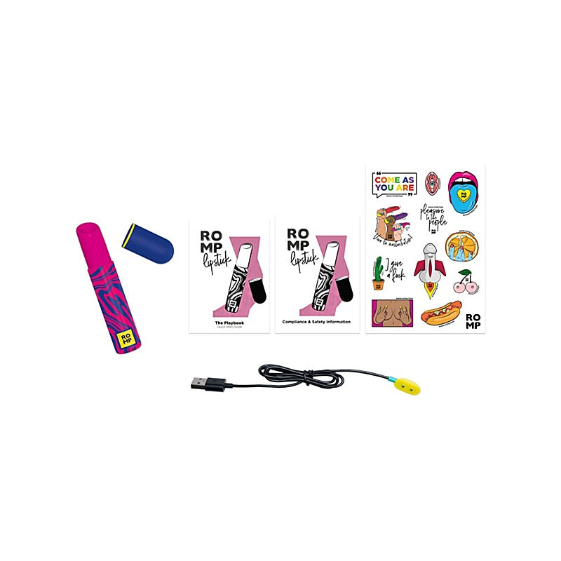 Romp Lipstick Pleasure Air Clitoral Vibrator by Love Honey - Clit Ticklers and Pulsators
